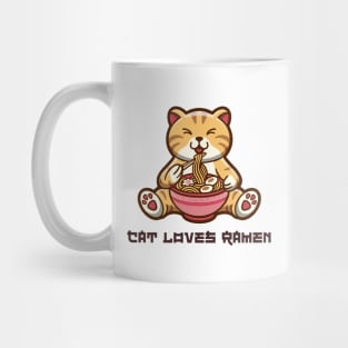 Cat Loves Ramen Mug